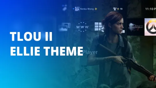 The Last of Us Part II Ellie Dynamic Theme PS4