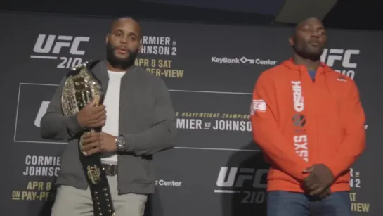 UFC 210_ Cormier vs Johnson 2 - Media Day Faceoffs