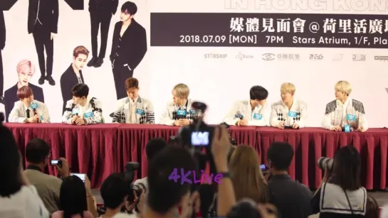 [VK][09.07.18] Press conference  The 2nd World Tour "THE CONNECT" in Hong Kong @4K Live