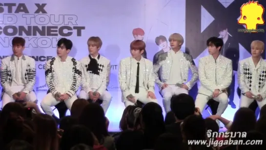 [VK][29.06.18] Press conference with  MONSTA X  2018 WORLD TOUR “THE CONNECT” in BANGKOK @LoveJiggaban Ch