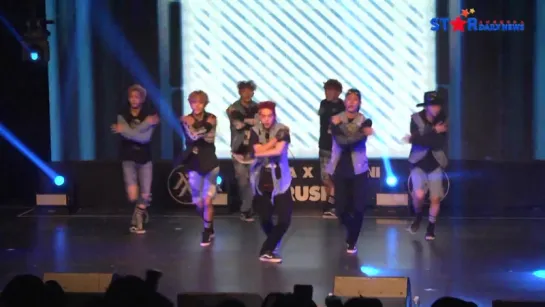 [VK] [07.09.15] Monsta X - Rush + HERO @ шоукейс "Rush"