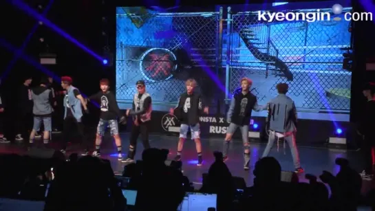 [VK] [07.09.15] Monsta X - HERO @ шоукейс "Rush"