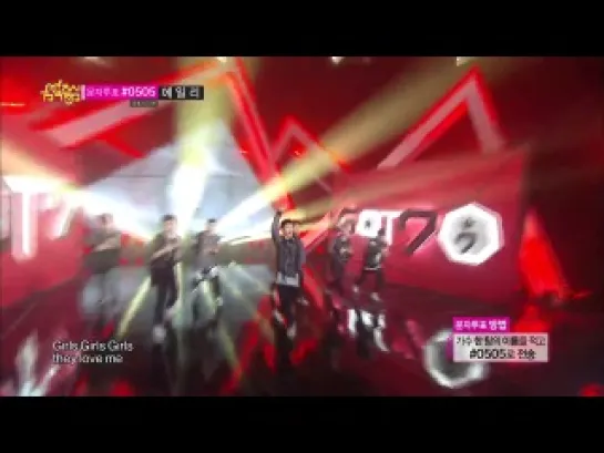 GOT7 - INTRO,  Girls Girls Girls, Hot Debut, Show Music core 18.01.2014