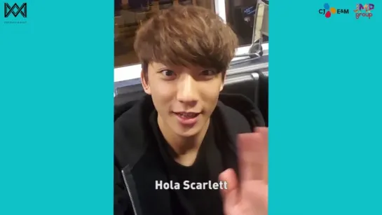 [OTHER][160214] Gongchan @ Congratulatory Video For Event Winners - To Scarlett Rodriguez Medina