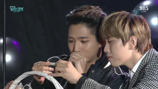 [EVENT][151227] Baro and Sandeul @  L - Interview SBS Gayo Daejun 2015