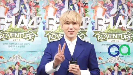 [GREETINGS][151111] Sandeul @ Special Message to BANAs for B1A4 ADVENTURE 2015 in Mexico