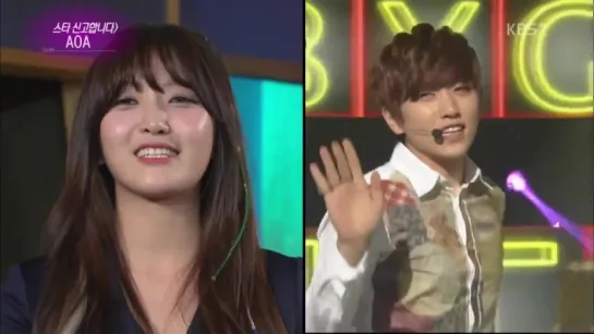 [OTHER:CUT][150605] Sandeul Was Mentioned by AOA’s Chanmi @ KBS "Entertainment Weekly"