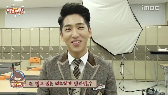 [OTHER:CUT][150313] Baro @ MBC "Angry Mom" Shooting Backstage