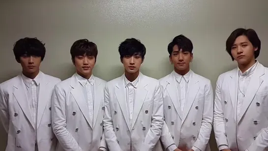 [OTHER][150106] B1A4 @ "All Shook Up" Support Message