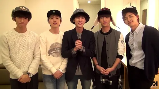 [OTHER][141110] B1A4 @ Message Support for the Student Who Will Take a SAT 2015 Exam