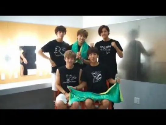 [OTHER][140821] B1A4 @ Greeting message for BANA Japan Fanmeeting in Osaka