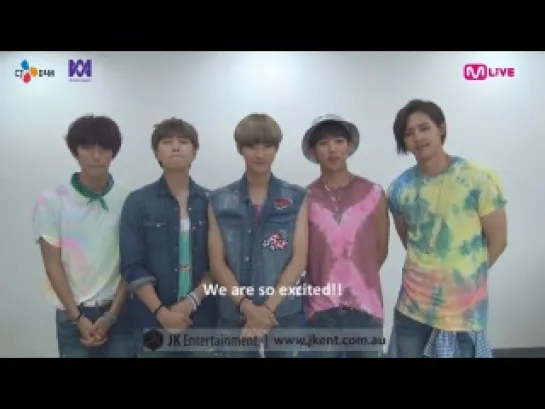 [GREETINGS][140725] B1A4 @ Greeting message "Road Trip" to Australia