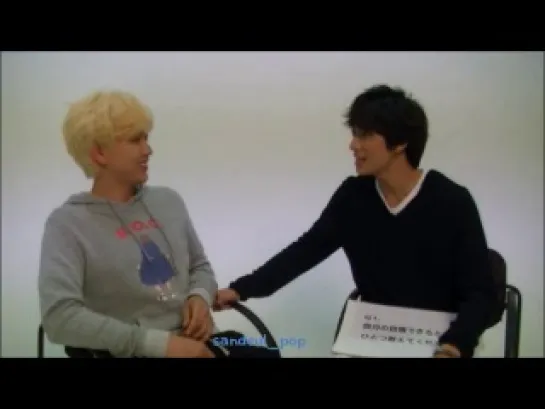 [OTHER][140719] Sandeul & Gongchan  @ Bana Japan Diary Video Update