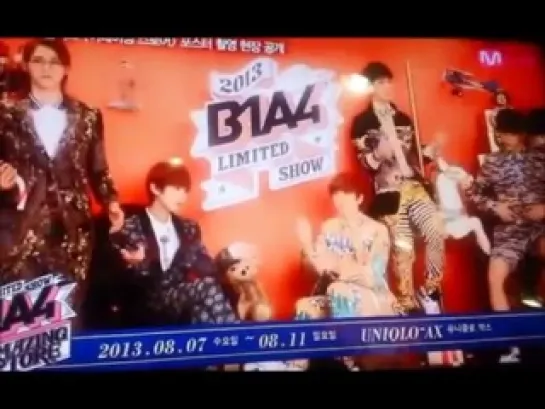 [OTHER] [130708] @ B1A4 Amazing Store posters BTS preview on Mnet