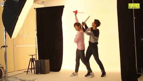 [BACKSTAGE][160402] CNU and Sandeul @ "Scene Playbill" Magazine Photoshoot Backstage