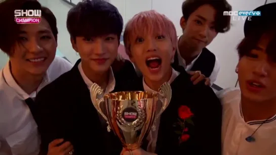 [BACKSTAGE][150822] B1A4 @ MBC Show Champion Backstage