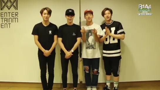 [GREETINGS][150817] B1A4 @ "B1A4 ADVENTURE 2015" Concert Greeting Message