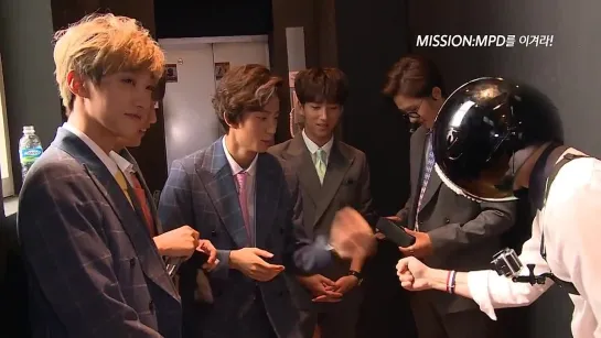 [BACKSTAGE][140724] B1A4 @ Mnet Coundown with MPD