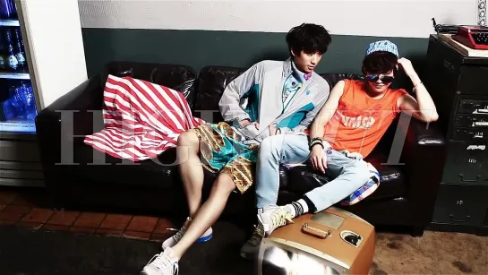 [BTS][140408] Jinyoung & Gongchan @ 'High Cut' Magazine