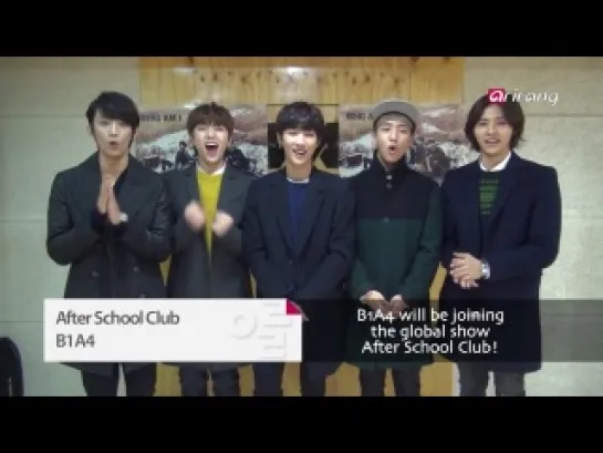 [TEASER] [140123] B1A4 preview @ After School Club Ep42 Live on