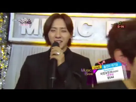 [140124] B1A4 @ Music Bank Backstage Interview with AOA