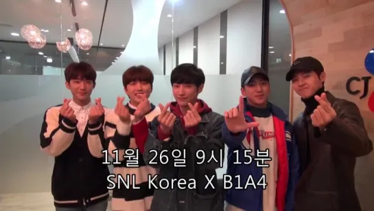 [SHOW:PREVIEW][161124] B1A4 @  tvN "SNL Korea" Preview