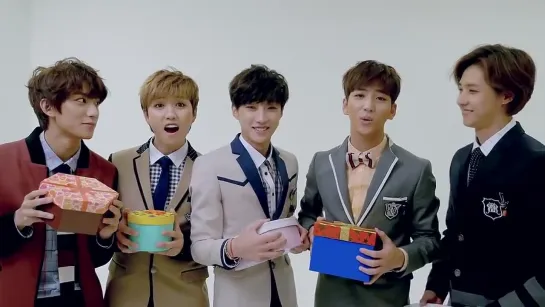 [GREETINGS][150213] B1A4 @ "Smart Uniform" Valentine's Day Message