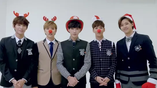 [GREETINGS][141224] B1A4 @ "Smart Uniform" Christmas Message