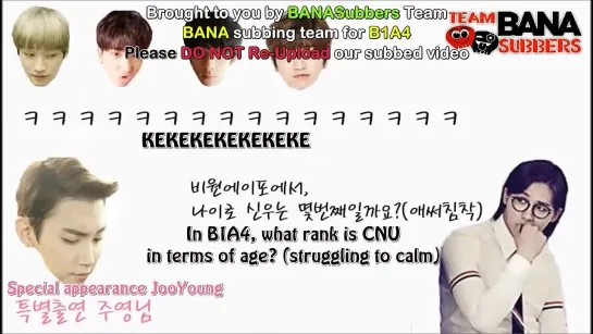 [ENG.SUB] [140729] B1A4 - CNU's Phone Call with Jooyoung  @ Kiss The Radio