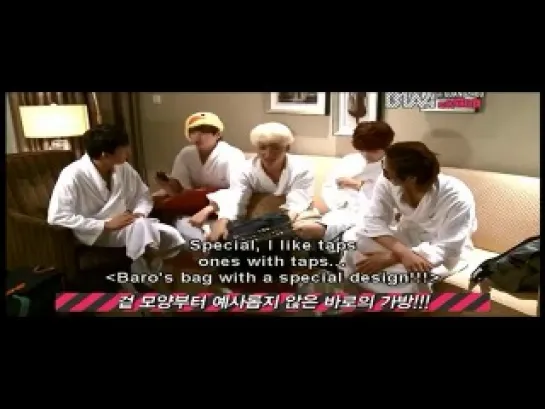 [CUT][ENG]B1A4 in Guangzhou hotel @B1A4’s "BOF" parody special DVD