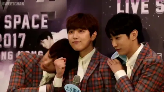 [FANCAM] [170520] Sandeul @ B1A4 LIVE SPACE 2017 in Hong Kong Press Conference