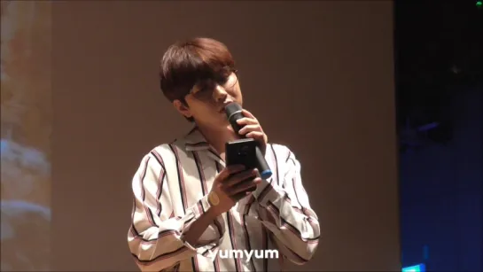 [FANCAM] [161113] Sandeul @ Myeongdong Music Korea Fansign