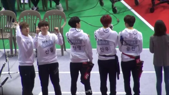 [FANCAM] [170116] B1A4 @  MBC "Idol Star Athletics Championship"