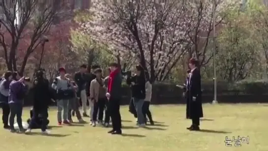 [FANCAM][170411] Sandeul and CNU  @ Sookmyung Women's University