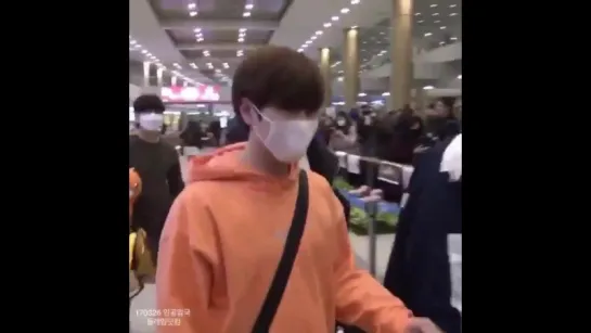 [FANCAM][170326] Sandeul @ Incheon airport