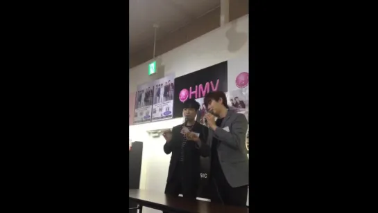 [FANCAM][170310] Jinyoung and Sandeul @ Japanese Single 'You and I' Release Event in Nagoya