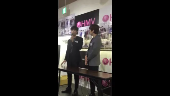 [FANCAM][170310] Jinyoung and Sandeul @ Japanese Single 'You and I' Release Event in Nagoya