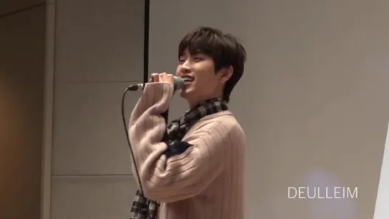 [FANCAM][161009] Sandeul @ Mokdong Fansign