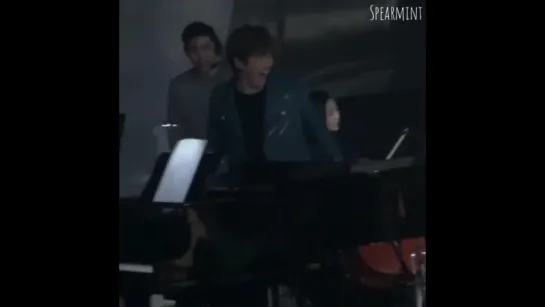 [FANCAM][160314] Sandeul @ KBS "Immortal Song 2" Recording