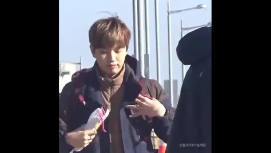 [FANCAM][160201] Sandeul @ Incheon Airport