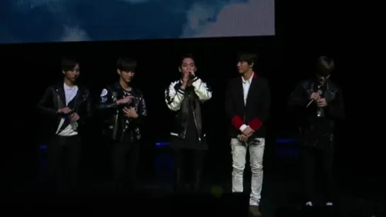 [FANCAM][151108] Baro Talking @ "B1A4 ADVENTURE 2015" In Dallas