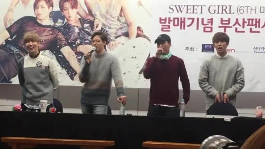 [FAMCAM][151018] B1A4 Ending @ Synnara Busan Fansign