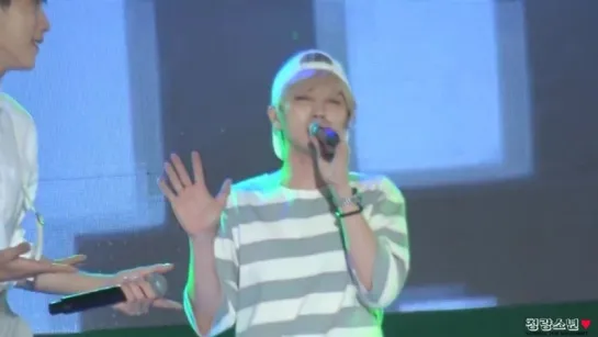 [FANCAM][150917] B1A4 - Solo Day (Sandeul focus) @ Damyang World Bamboo Fair Opening Ceremony