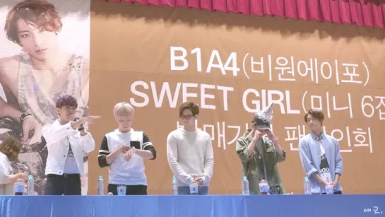 [FANCAM][150904] B1A4 (Opening + Congratulation Baro) @ Incheon Fansign