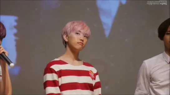 [FANCAM][150823] B1A4 (Sandeul focus) @ Apgujeong Fansign