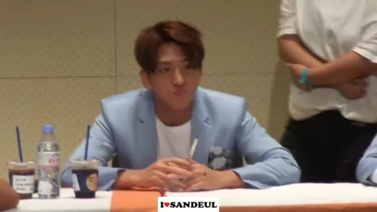 [FANCAM][150823] B1A4 (Baro focus) @ Kyobo Hot Tracks Fansign