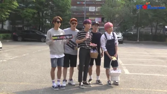 [FANCAM][150807] B1A4 @ On the way to KBS Music Bank