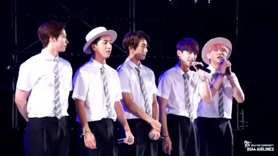 [FANCAM][150802] B1A4  - Interviews @ Seoul Land Music Festival