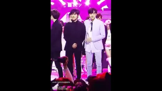 [FANCAM][141231] B1A4 (Jinyoung focus) @  MBC Gayo Daejun