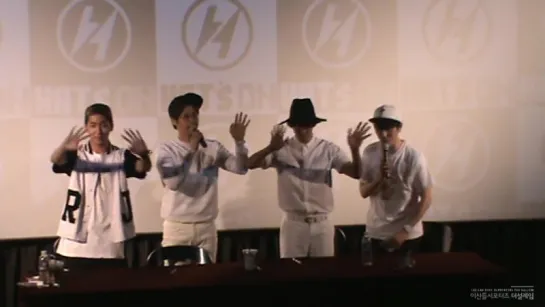 [FANCAM][150530] B1A4 (Sandeul focus) @ Hat's On Fansign